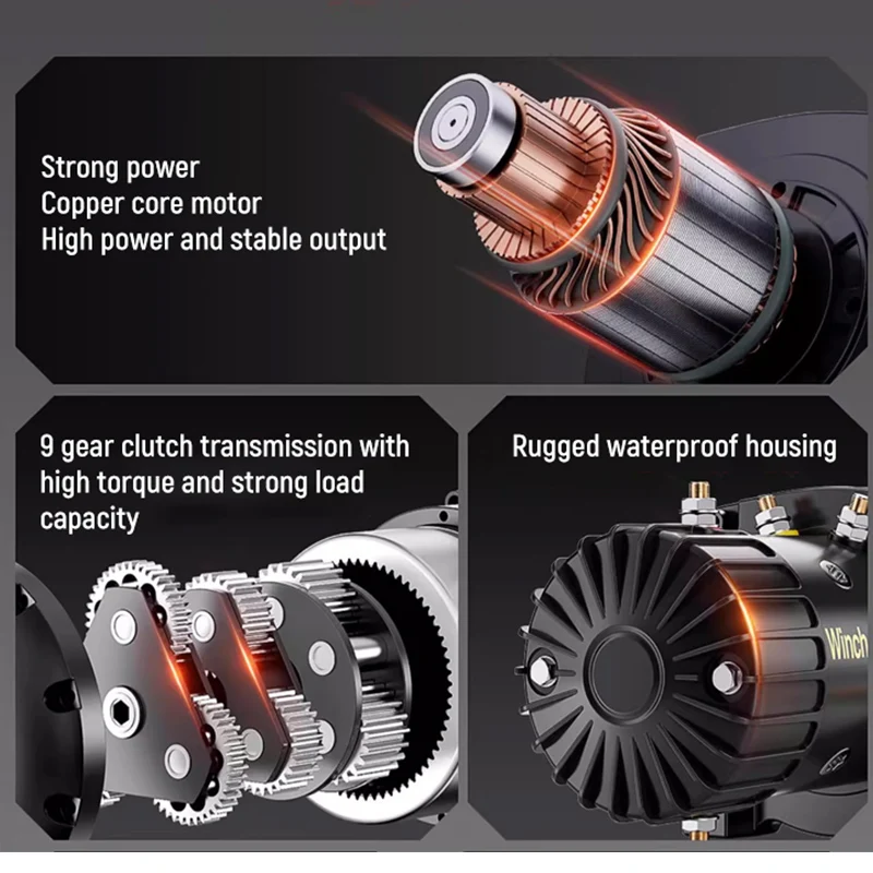 12V 24V ポータブル電動ウインチ スチールケーブルウイ - Fishing Boat Anchor Winch のレビューと価格