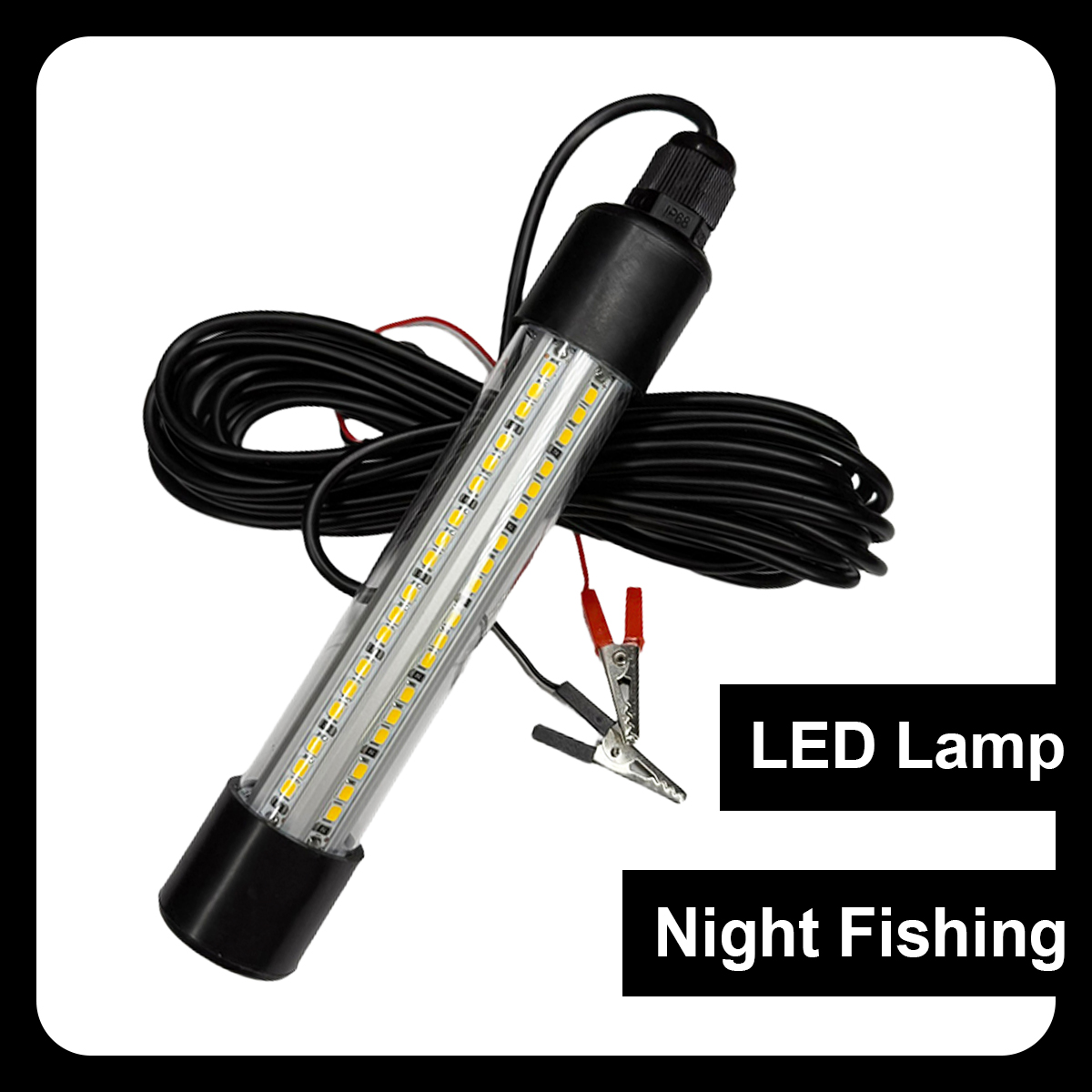 Led水中釣り灯探魚灯防寒船灯冷白/暖白/緑/青部品海深 - Fishing Boat Navigation Light のレビューと価格